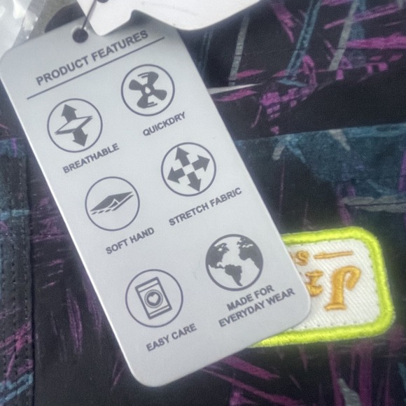 JACKS Surfboards Men's Palm Tree Print Swim Trunks Shorts Board Shorts Size 38 - Picture 13 of 16